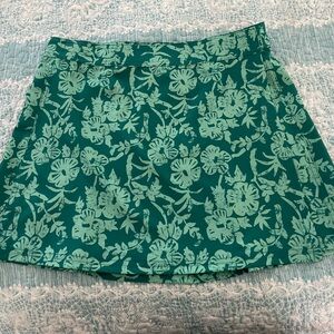 Green tropical rip skirt